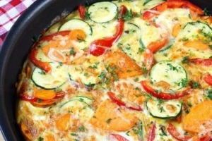 Hoe om 'n Spaanse groente-omelet te maak - resep